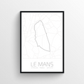 Plakat Circuit de la Sarthe | Mapa Toru 24h Le Mans
