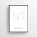 Plakat Tor Poznań | Mapa Toru Wyścigowego