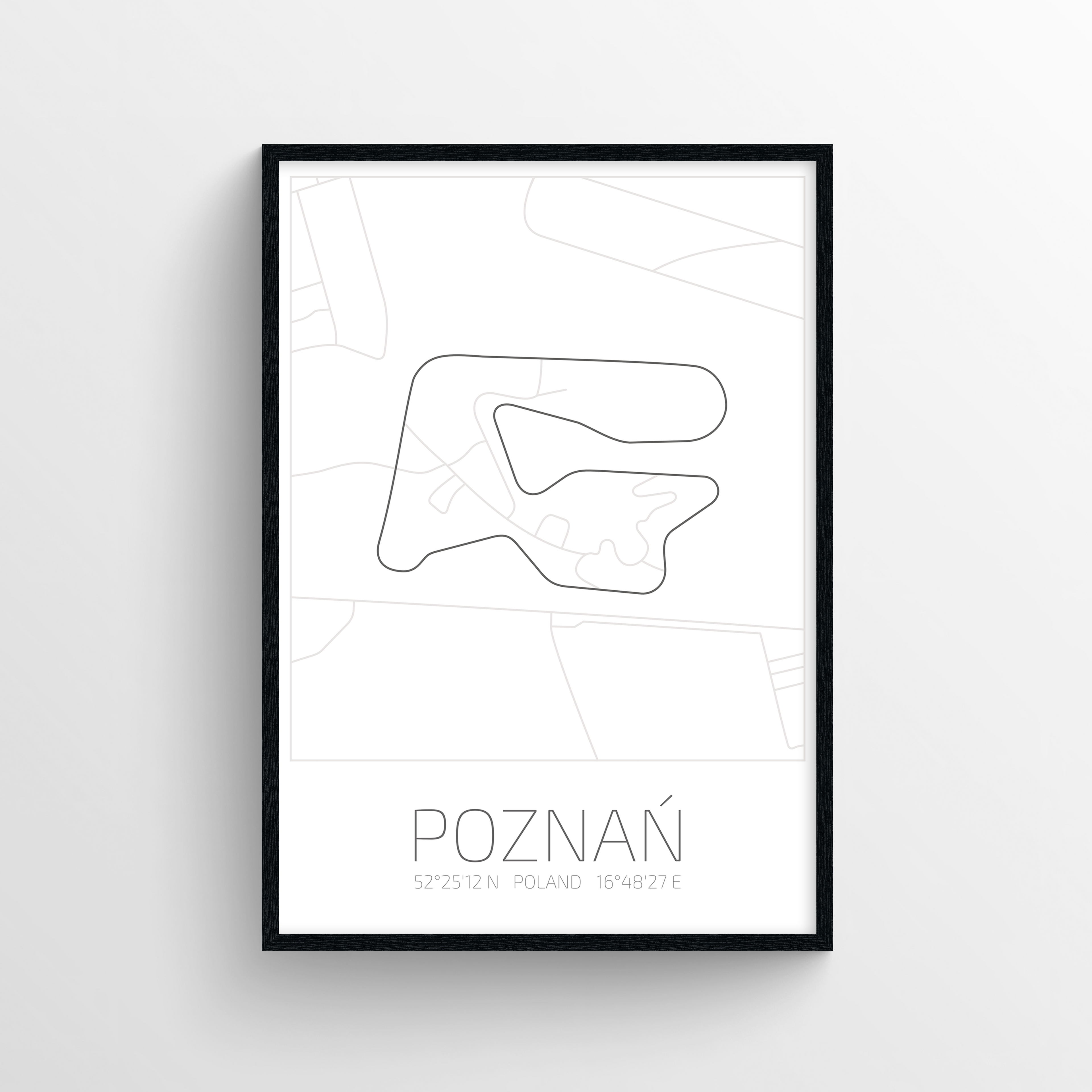 Plakat Tor Poznań | Mapa Toru Wyścigowego