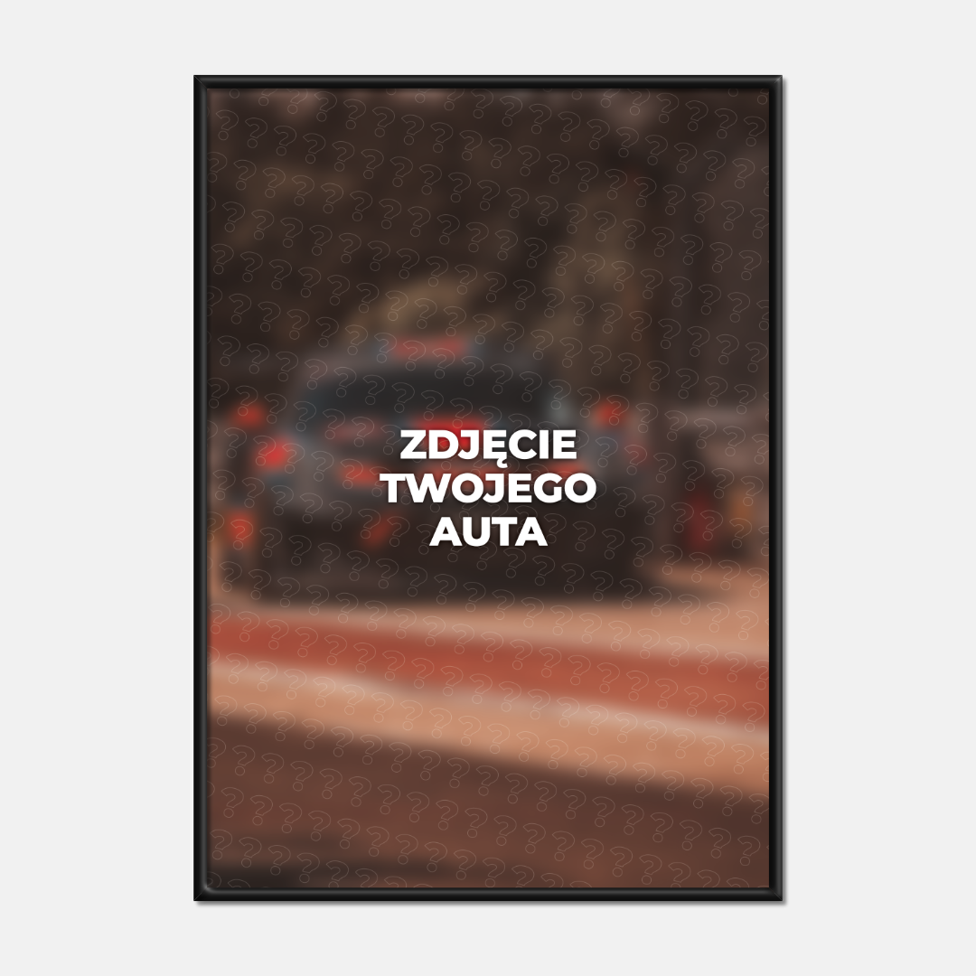 Plakat z Twoim Autem | wzór 1